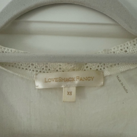 LoveShackFancy Liv Cotton Ruffled Heritage Dress Size XS - Picture 6 of 8